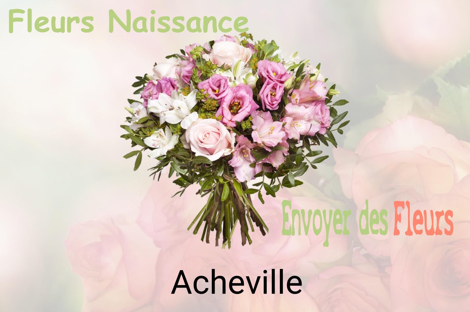 Bouquet de fleurs de naissance livré à Acheville